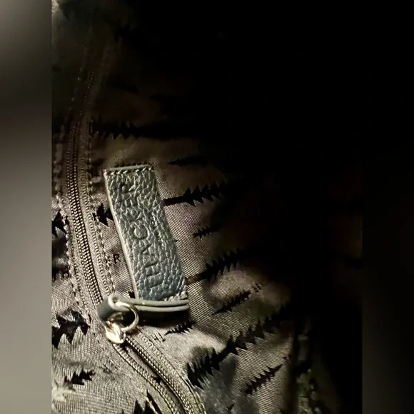 NWOT Thacker New York Snake Print Shoulder Bag - Black and Orange - Picture 9 of 15